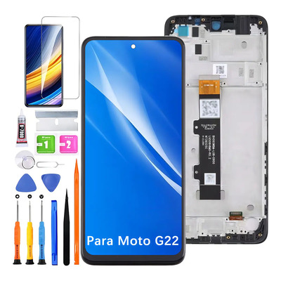 Pantalla Para Moto G22 Xt2231 Display Con Marco Negro