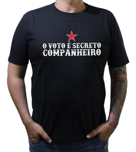 Camiseta Masculina Lula Pt Voto Secreto Camisa 100% Algodao