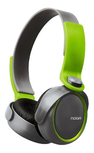 Auriculares Gamer Pc Celular Noga Ng-904 Con Manos Libres Color Negro/verde