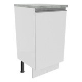 Mueble De Cocina Madesa 1 Puerta - 40 Cm Color Blanco