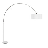 Lampara De Pie Arco Mega Pantalla Tela Extensible Led Incl.