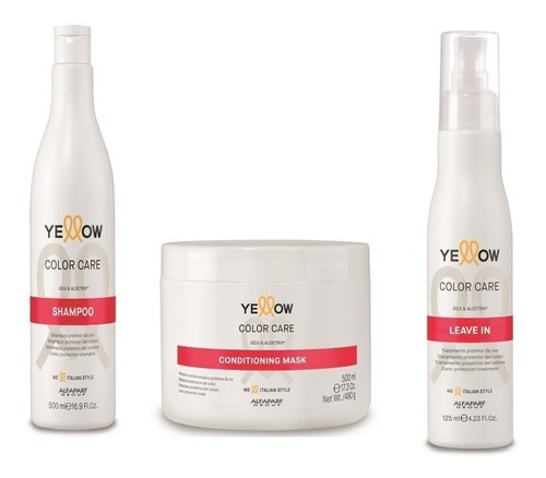 Shampoo+mascarilla+leave In Yellow Colo - mL a $122