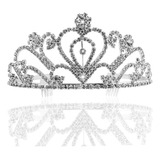 Tiara De Princesa Vintage Con Gran Corona