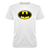 Polera Deportiva Poliéster Niños Con Diseño De Batman Logo