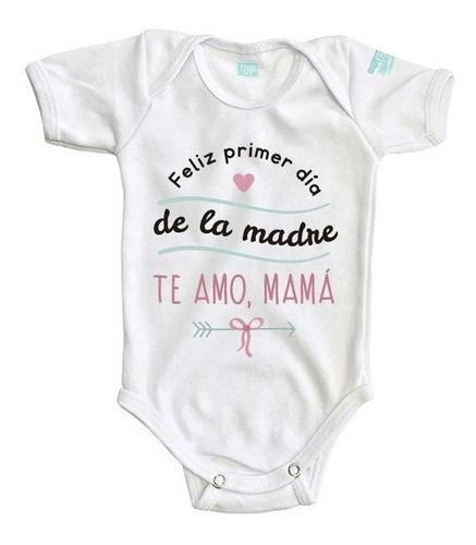 Pañalero Te Amo Mama Body Bebe Original Primer Día Madres