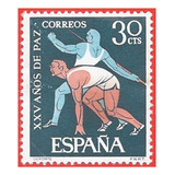 1964. Estampilla 25 Años De Paz, España. Slg1