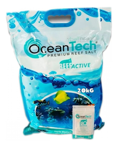 Sal Marinho 20kg Reef Active Ocean Tech Nf Pronta Entrega
