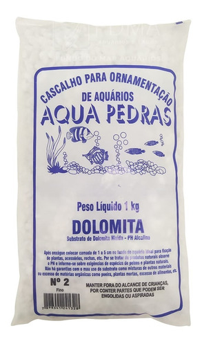 Substrato Dolomita Para Aquários E Jardins Decoração N°2 1kg