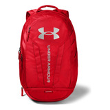 Mochila Impermeable Under Armour, Hustle 5.0, Rojo/plateado