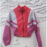 Campera Rompeviento Impermeable Retro Vintage Manga Ranglan 