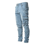 Jeans Pantalon De Mezclilla Caballero Slim Fit Moda