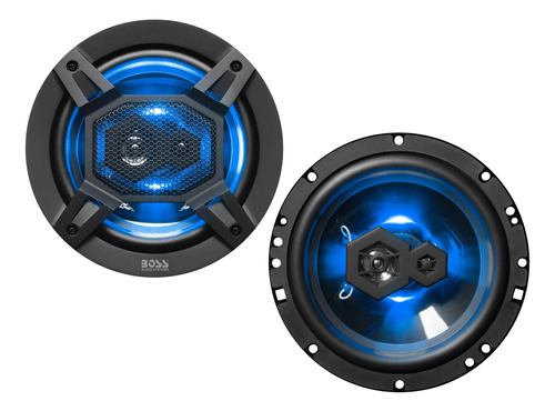 Parlantes 6,5 Pulgadas Triaxiales Con Led 150w Rms Boss B65