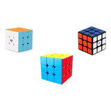 Combo Rubik Qiyi Warrior 3x3 + Sail 3x3 + Meilong 3x3 + Lub