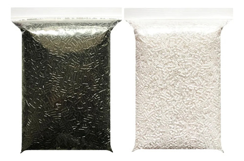 2 Bolsa 2.6/5mm Hama Bead Blanco Negro Cuentas De Planchado