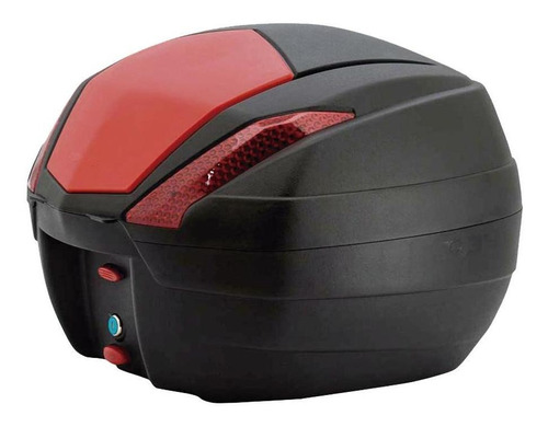 Caja Trasera Para Moto 34l Tomcat Tapa Roja