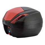 Caja Trasera Para Moto 34l Tomcat Tapa Roja