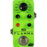 Pedal De Modulación 11 Modos Flamma Fc05 Mod Mini Color Verde Lima