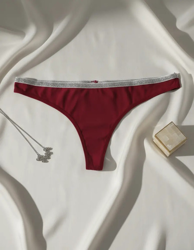 Tanga Braga Algodón Dama Mujer Lurex En Cintura T&b 29230