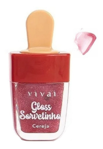 Gloss Sorvetinho Vivai - Brilho Labial Glitter Frutas