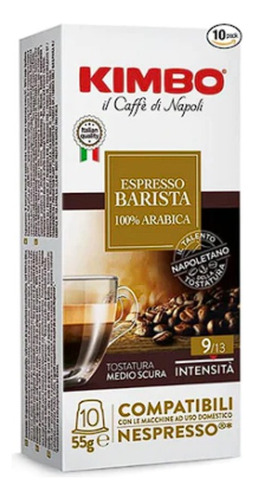 Café 100% Arábica Cápsulas Comp. Nespresso Espresso Barista