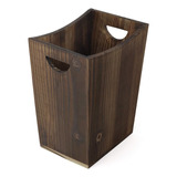 Cubo De Basura De Madera Con Antorcha, Contenedor De Basura 