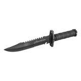 Cuchillo Tactico Militar Negro Tipo Rambo Swat