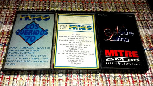 Lote Fm 100  / Am 80 Mitre  3 Cassettes Re Coleccion