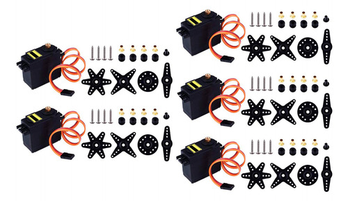 5 Piezas Servomotor Mg995 Towerpro 15kg Servo 180º Arduino