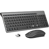 Teclado Ergonomico J Joyaccess Inalambrico Usb + Mouse Negro