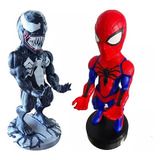 Combo Soportes De Joystick/celular Spiderman + Venom Pc Ps