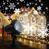 Proyector Navidad Exterior, Luces Led De Nieve, Impermeable,
