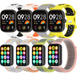 8 Correas Sport Para Redmi Watch 4 / Xiaomi Mi Band 8 Pro