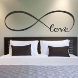 Vinil Decorativo P/ Pared De Recamara Love 28cm De Altura