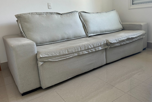 Sofa Retrátil E Reclinável Com Molas Cama Inbox Premium 2,72