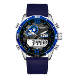 Reloj G-force Original Al162c Digital Cuero Hombre + Estuche