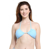 Bikini Sin Barba Strapless Celeste