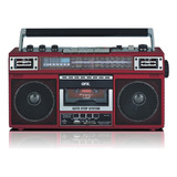 J220bt Boombox Rojo Conversión De Mp3 De Radio Casete ...