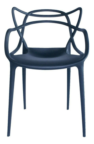 Kit 4 Cadeiras Tramontina Allegra Solna Masters Azul 