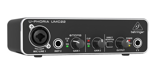 Behringer Umc22 Interface De Audio Usb 2x2 Placa De Sonido