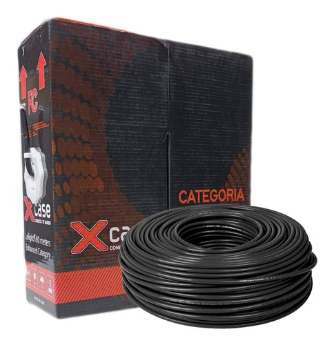 Bobina Cable Utp Cat 6 Exterior Doble Forro 100metro En Caja