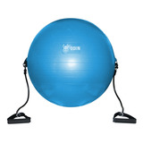 Bola De Ginástica Suíça 75cm Com Alças Puxador - Odin Fit