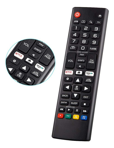 Controle Remoto Compativel Tv LG Smart 32/43/49/55/65/70 