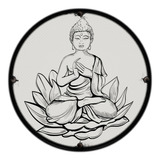 #291 - Cuadro Decorativo Vintage 20 Cm / Yoga Budha Buda