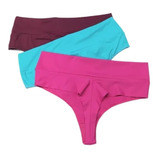 4 Tanga Fio Duplo 50 52 54 56 58 60 Fio Dental Plus Size