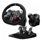 Combo Volante Logitech G29 + Câmbio Force Ps5/ Ps4 / Pc