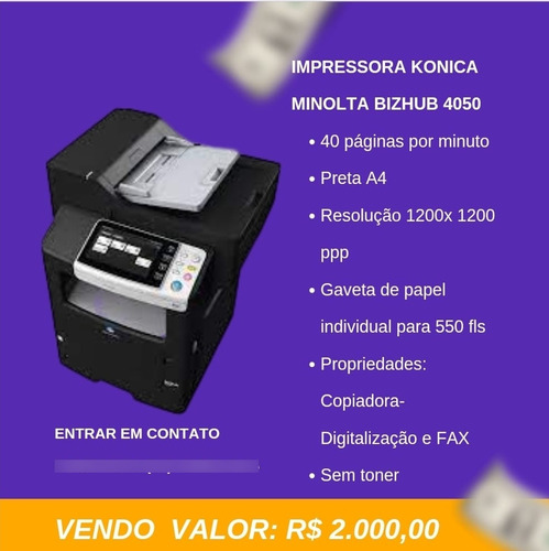 Impressora Konica Minolta Bizhub 4050