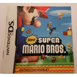 Sólo Manual Booklet De New Super Mario Bros Nintendo Ds Lt.1