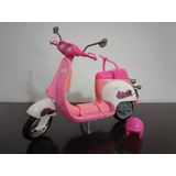 Barbie Moto Scooter 1997 - Pink Barbie Vespa Con Su Casco 