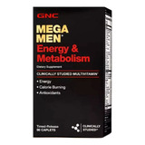 Gnc Mega Men Metabolismo + Energía Pack (180 Caps) Americano