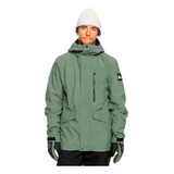 Campera Quiksilver Snow Hombre Mission Verde Cli 